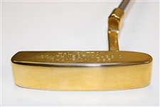 Champion Hal Sutton's PING Gold Plated PAL Putter for 1985 Southwest Classic Win