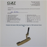 Champion Hal Sutton's PING Gold Plated PAL Putter for 1985 Southwest Classic Win