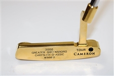Champion Hal Sutton's Scotty Cameron Gold Plated Newport Tour Putter for 2000 Greater Greensboro Classic Win