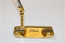 Champion Hal Sutton's Scotty Cameron Gold Plated Newport Putter for 1998 Westin Texas Open Win