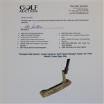 Champion Hal Sutton's Scotty Cameron Gold Plated Newport Putter for 1998 Westin Texas Open Win