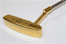 Champion Hal Sutton's Scotty Cameron Gold Plated Newport Putter for 2001 Shell Houston Open Win