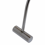Circa 1980s Unique Chromed Head & Shaft Rolling Pin Head Putter 