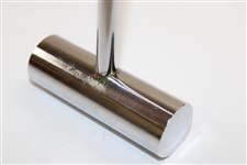 Circa 1980's Unique Chromed Head & Shaft 'Rolling Pin' Head Putter 