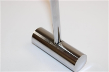 Circa 1980's Unique Chromed Head & Shaft 'Rolling Pin' Head Putter 
