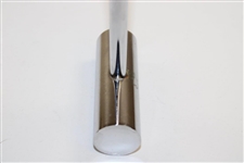 Circa 1980's Unique Chromed Head & Shaft 'Rolling Pin' Head Putter 