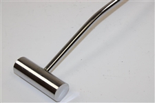 Circa 1980's Unique Chromed Head & Shaft 'Rolling Pin' Head Putter 