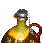 Royal Doulton Kingsware Whiskey Jug with Sterling Stopper