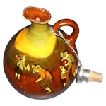 Royal Doulton Kingsware Whiskey Jug with Sterling Stopper