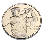 Ben Hogan .999 Fine Silver 1 Troy Ounce Medal World Golf H.O.F 1974