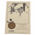 Sam Snead Lincoln Wheat Penny Card - 1939