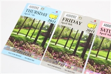 2011 Masters Tournament Thursday-Sunday 4-Day Ticket Set #A00092
