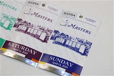 2019 Masters Tournament Thursday-Sunday 4-Day Ticket Set #B00064 - Tiger Woods Win