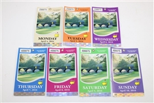2016 Masters Tournament Monday-Sunday 7-Day Ticket Set #Z00075