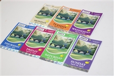 2016 Masters Tournament Monday-Sunday 7-Day Ticket Set #Z00075
