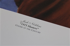 Jack Nicklaus Signed 1975 Masters 'Golfer of the Century' Print with Jack Golden Bear Hologram