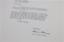 Augusta National Golf Club 1960 Letter to Chuck Kocsis from Mrs Helen Harris - Crow's Nest Content!