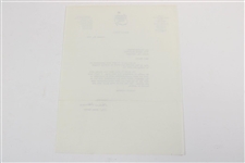 Augusta National Golf Club 1960 Letter to Chuck Kocsis from Mrs Helen Harris - Crow's Nest Content!