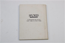 Sports Illustrated Miniature Advertising Booklet with Ben Hogan at The Masters Cover