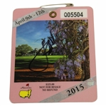 Jordan Spieth Signed 2015 Masters SERIES Badge #Q05504 with JSA & PSA Letters