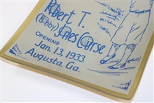 Masters Robert T. (Bobby) Jones 1933 Course Opening Commemorative Candy Tray/Dish