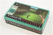Tiger Slam Commemorative Golf Ball Tins for Masters, PGA, US Open, & OPEN Victories - Complete Set