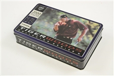 Tiger Slam Commemorative Golf Ball Tins for Masters, PGA, US Open, & OPEN Victories - Complete Set