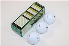 Tiger Slam Commemorative Golf Ball Tins for Masters, PGA, US Open, & OPEN Victories - Complete Set