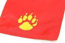 Jack Nicklaus Golden Bear Golf Club Course Flown Red & White Embroidered Flag