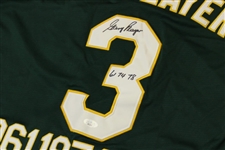 Gary Player Signed Masters Themed Green #3 Jersey with Dates Inscribed & Embroidered JSA #MM13707