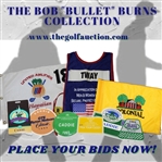 1994 United Airlines Hawaiian Open Championship 18th Hole Winning Flag with Caddie Badge - Brett Ogle Winner