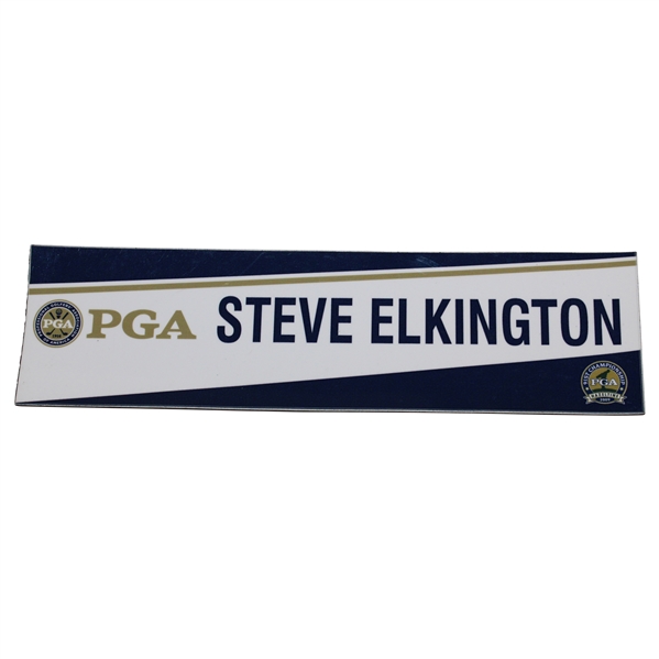 2009 PGA Championship at Hazeltine Locker Room Name Plate - Steve Elkington