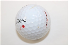 Ed Fiori Signed Personal Used Golf Ball From 1996 Quad City Win Over Tiger  - Bob Burns Collection JSA ALOA