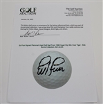 Ed Fiori Signed Personal Used Golf Ball From 1996 Quad City Win Over Tiger  - Bob Burns Collection JSA ALOA