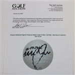 Graeme Mcdowell Signed Personal Match Used 'G-Mac' Golf Ball - Bob Burns Collection JSA ALOA