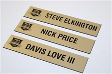 2002 PGA Championship at Hazeltine Locker Name Plates - Nick Price, Davis Love III, & Steve Elkington