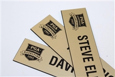 2002 PGA Championship at Hazeltine Locker Name Plates - Nick Price, Davis Love III, & Steve Elkington