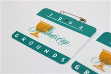 Pair of 1994 The President's Cup Cup Grounds Passes - Bob Burns Collection
