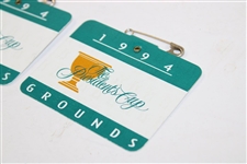 Pair of 1994 The President's Cup Cup Grounds Passes - Bob Burns Collection