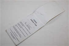 2011 PGA Championship at Atlanta Athletic Club Used Yardage Book Bob Burns Caddie on Steve Elkington Bag