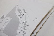 2011 PGA Championship at Atlanta Athletic Club Used Yardage Book Bob Burns Caddie on Steve Elkington Bag