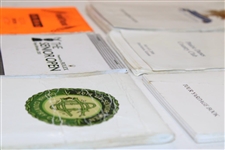 Six (6) Various Senior Tour Used Yardage Books - (2006, 2013 & 2014 US), (2009 & 2014 PGA) & 2013 Brit Open