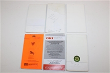 Six (6) Various Senior Tour Used Yardage Books - (2006, 2013 & 2014 US), (2009 & 2014 PGA) & 2013 Brit Open