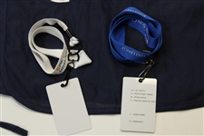 PNC Father & Son Caddie Bibs for Steve Elkington & Son with Contestant Badges for 2012 & 2013