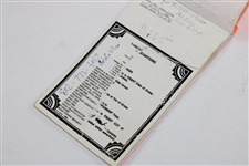 1993 US Open at Baltusrol Match Used Yardage Book with Gifted Caddy Pin - Fulton Allem Bag - Bob Burns Collection