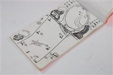 1993 US Open at Baltusrol Match Used Yardage Book with Gifted Caddy Pin - Fulton Allem Bag - Bob Burns Collection
