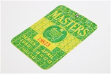 1980 Masters Tournament SERIES Badge #19873 - Seve Ballesteros Winner