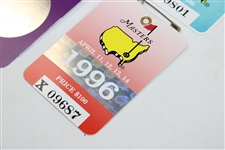 1989, 1994-1996, & 1998-2000 Masters Tournament SERIES Badges