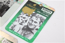 2001, 2002, & 2005 Masters Tournament SERIES Badges - Tiger Woods Masters Wins
