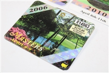 2004, 2006, & 2010 Masters Tournament SERIES Badges - Phil Mickelson Masters Wins